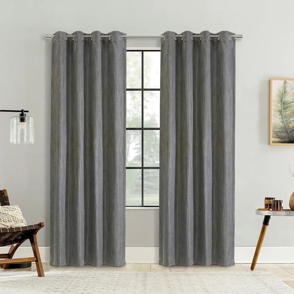 Bryson Room Darkening Textured Grommet Panel