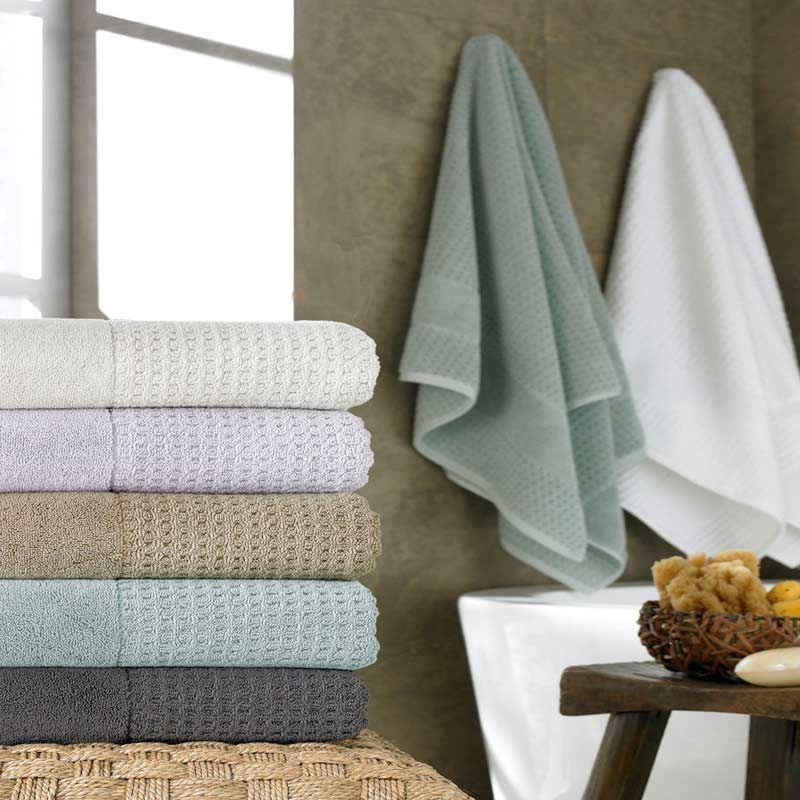 High quality bath towels in bathroom