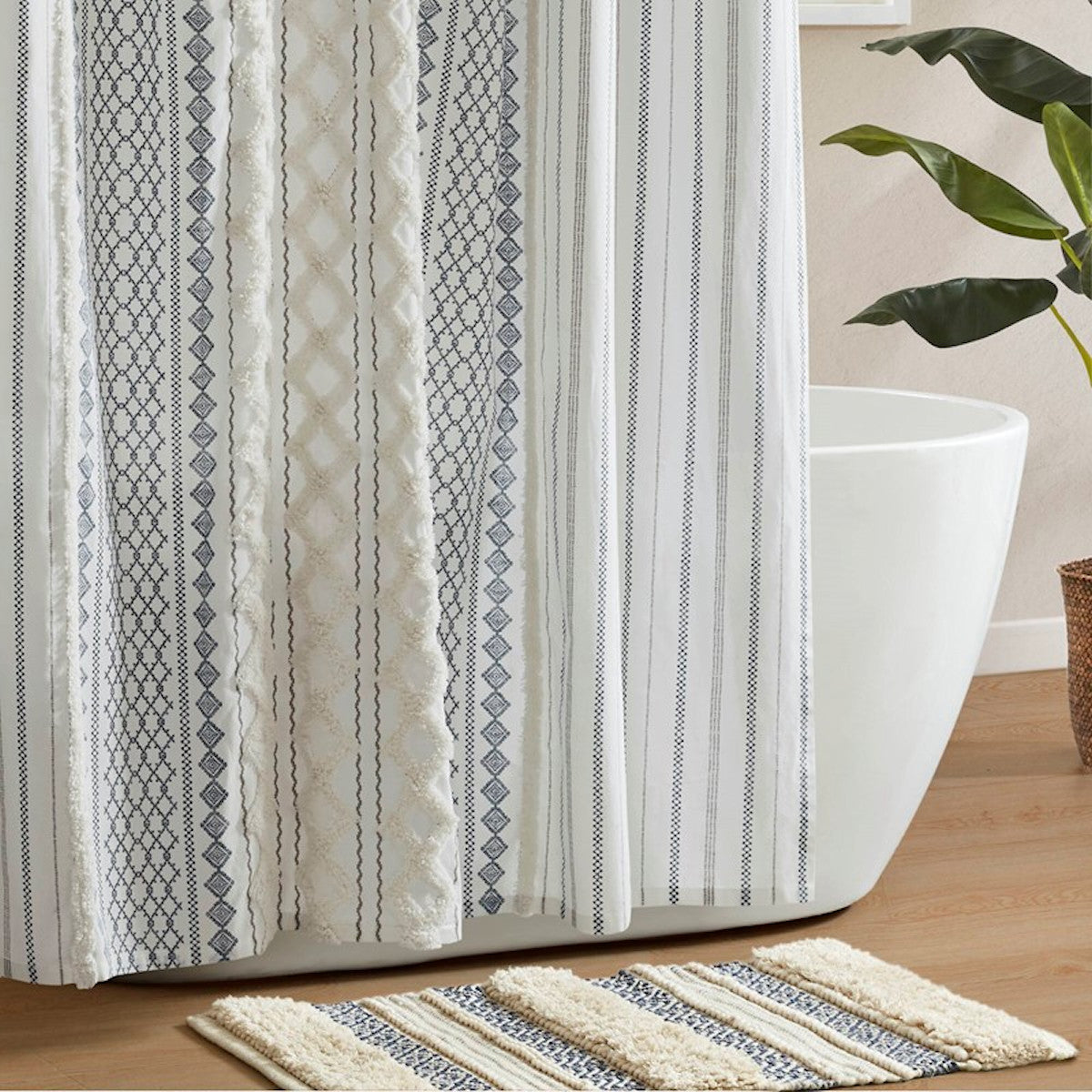 Imani Cotton Navy/White