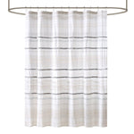 Nea Cotton Shower Curtain with Trims Thumbnail