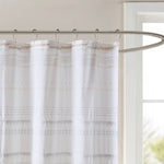 Nea Cotton Shower Curtain with Trims Thumbnail