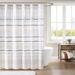 Nea Cotton Shower Curtain with Trims Thumbnail