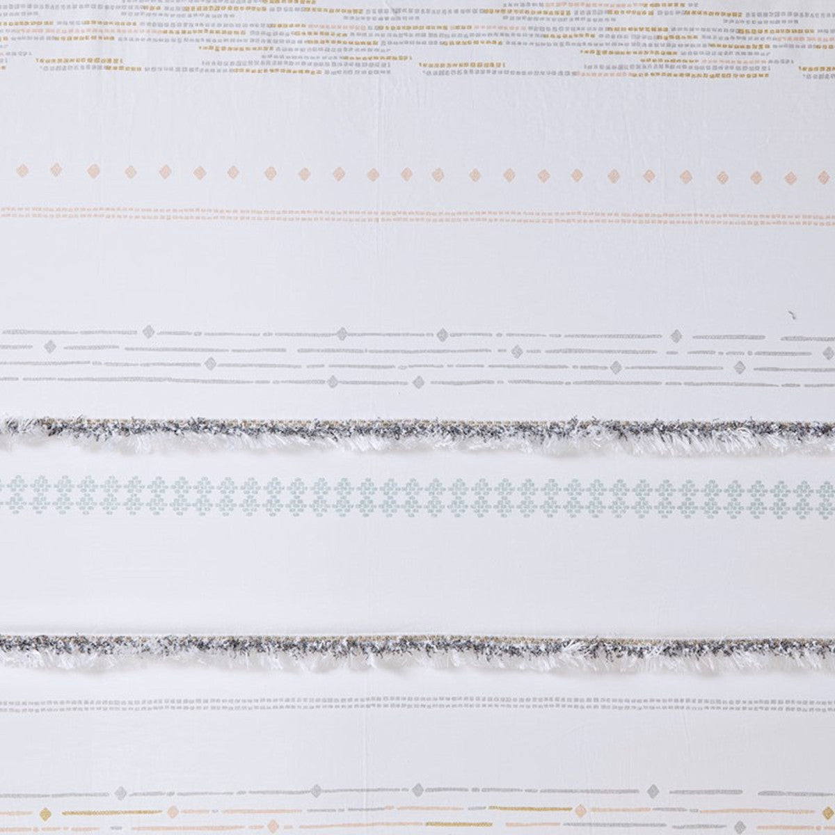 Nea Cotton Shower Curtain with Trims
