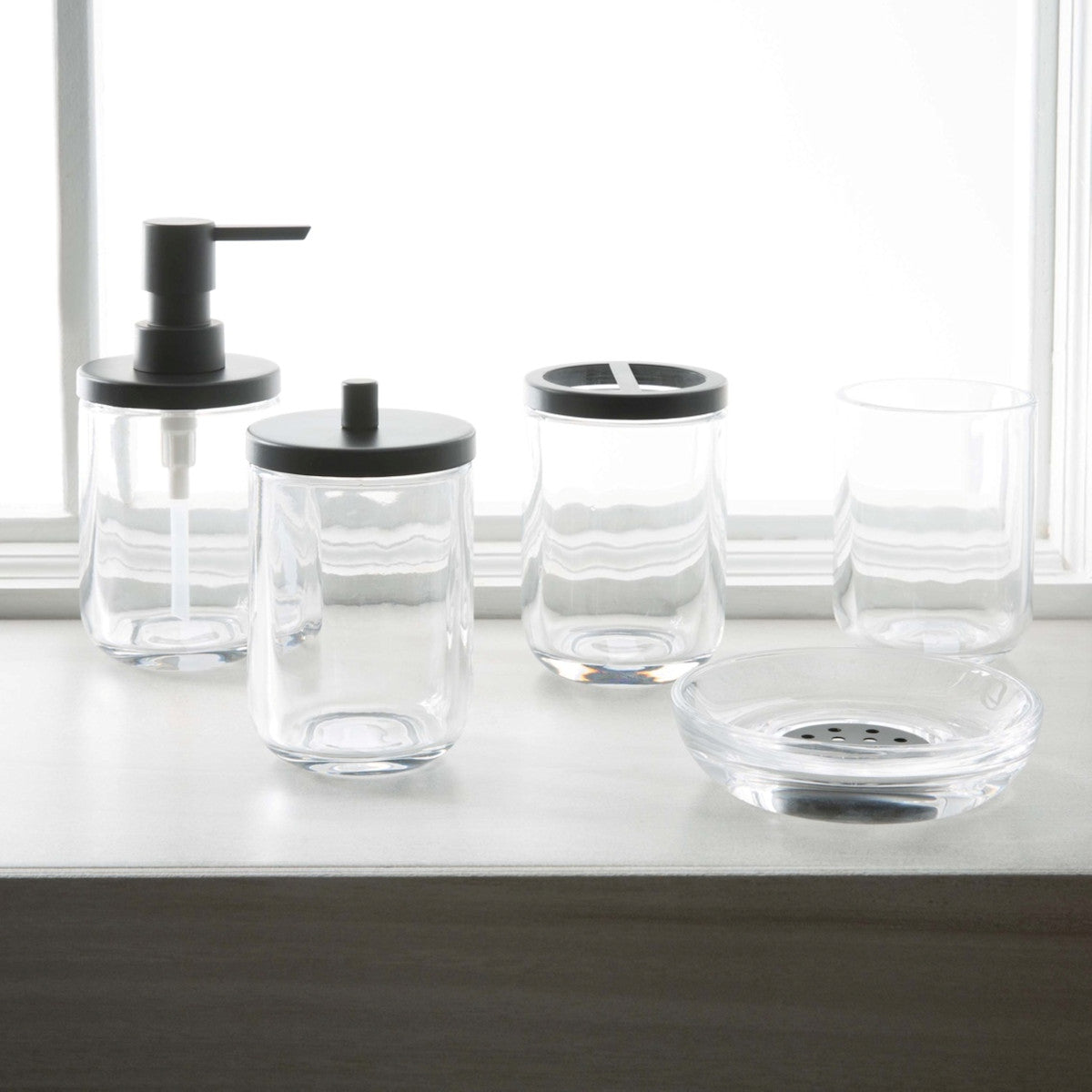 Clear w/Black