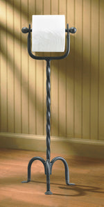Standing Wrought Iron Toilet Tissue Holder Thumbnail