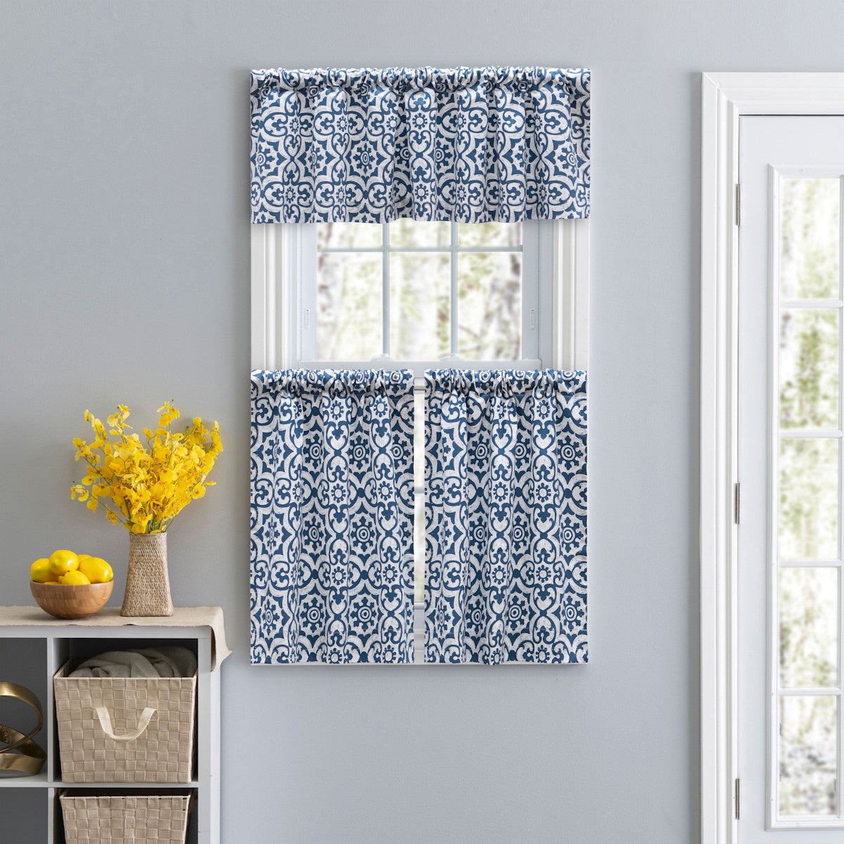 Athens Tier Cotton Curtains